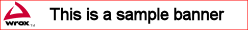 This is a sample banner